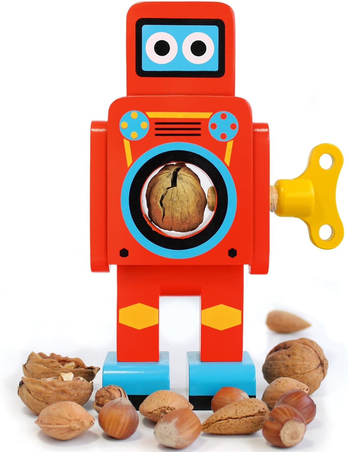 suck uk robot nut cracker, small red: 亚马逊中国: 厨具